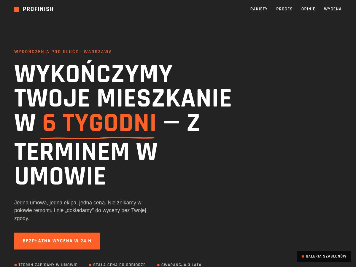 Remonty & Wykończenia (Układ A - Metamorfoza Przed/Po)